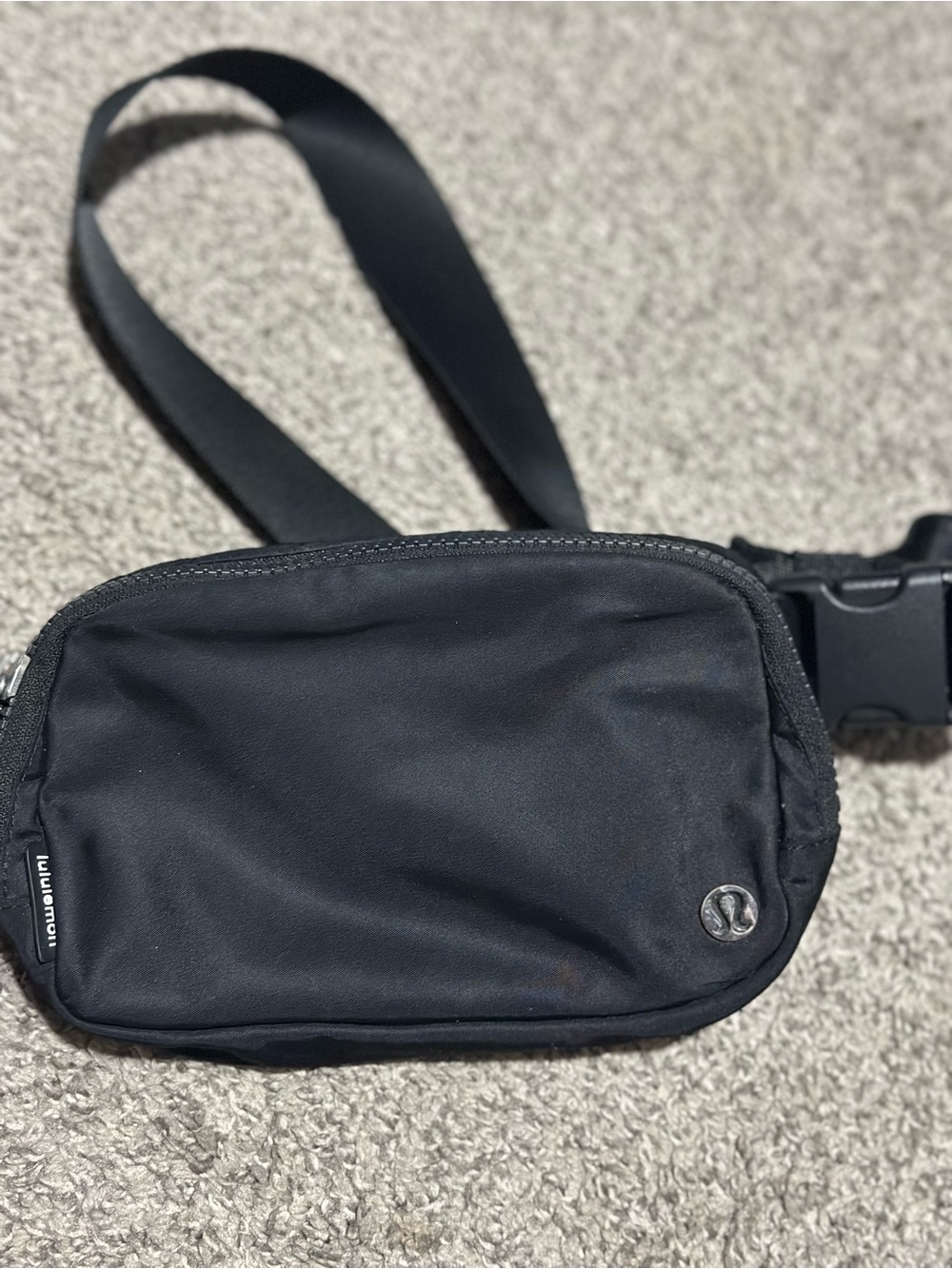 lululemon athletica Black Crossbody Waist Bag